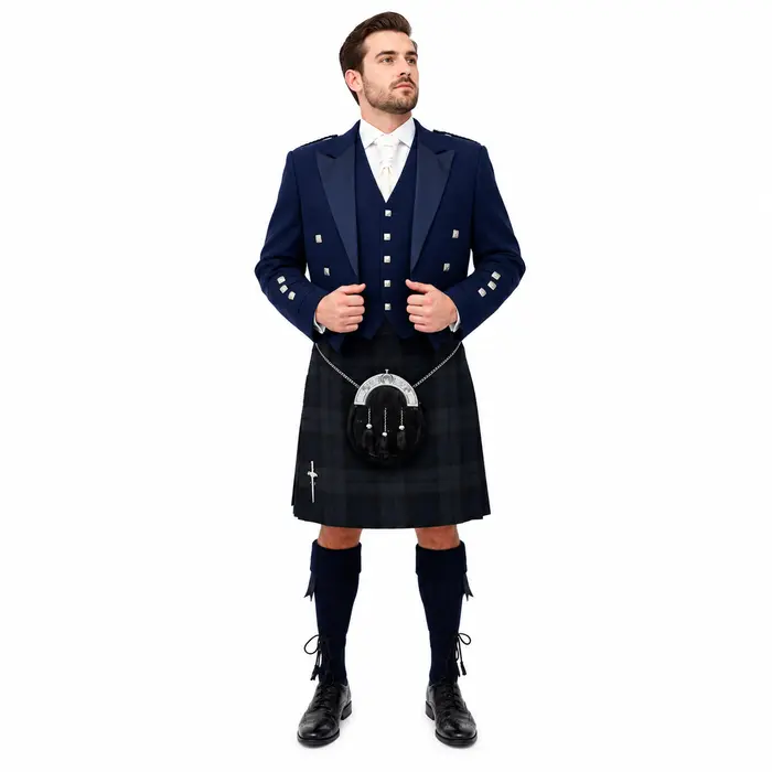 prince charlie jacket navy blue