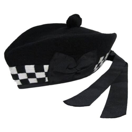 Black and White Scottish Hat