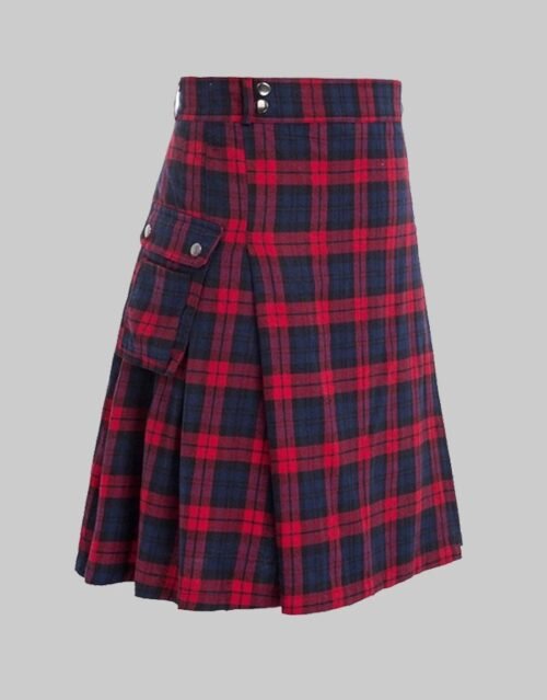 Brown modern utlilty tartan kilt