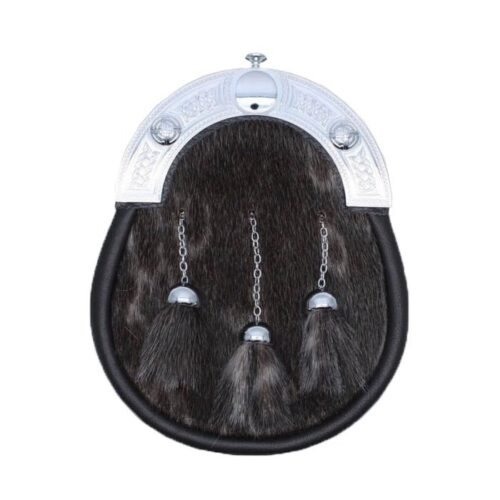 Chocolate Highland Sealskin Full Dress Sporran