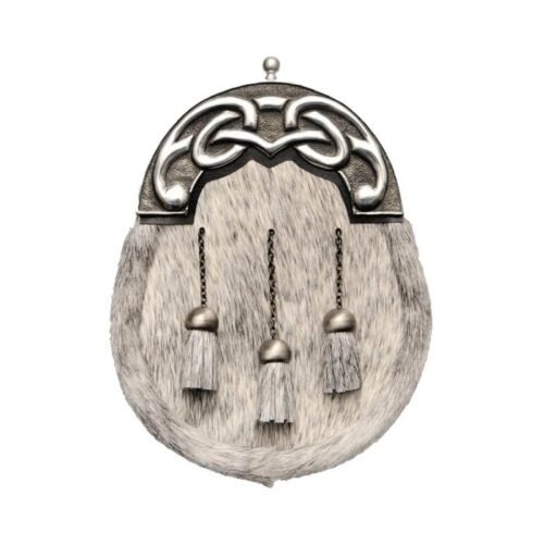 Chrome Knot And Tage Rabbbit Fur Sporran
