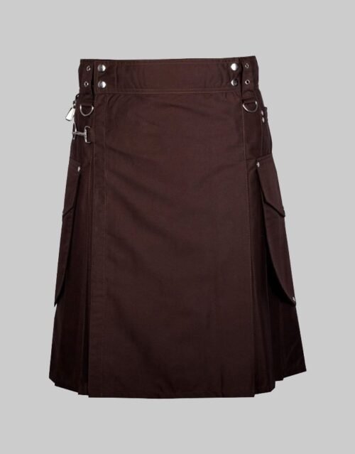 Dark Brown Utility Kilt