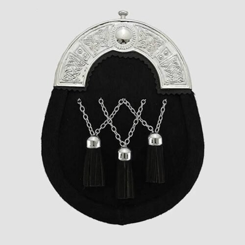 Black Fur Full Dress Sporran
