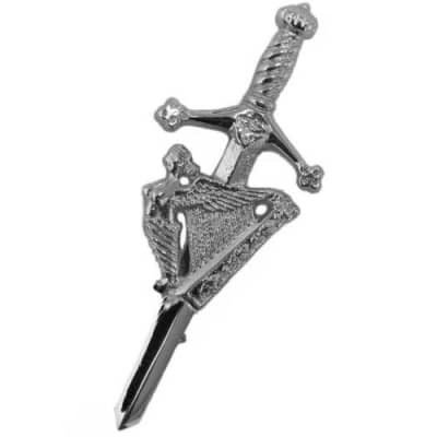 Highland Scottish Celtic Design Irish Harp Kilt Pin
