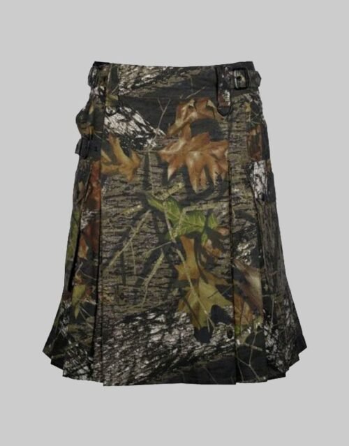 Jungle Camo Utility Kilt With Cargo Pockets Modern Kilt