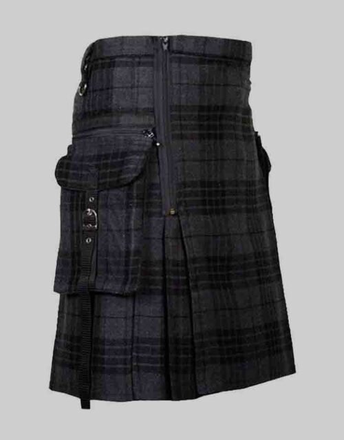 Punk Rock Gothic Night Watch Utility Kilt