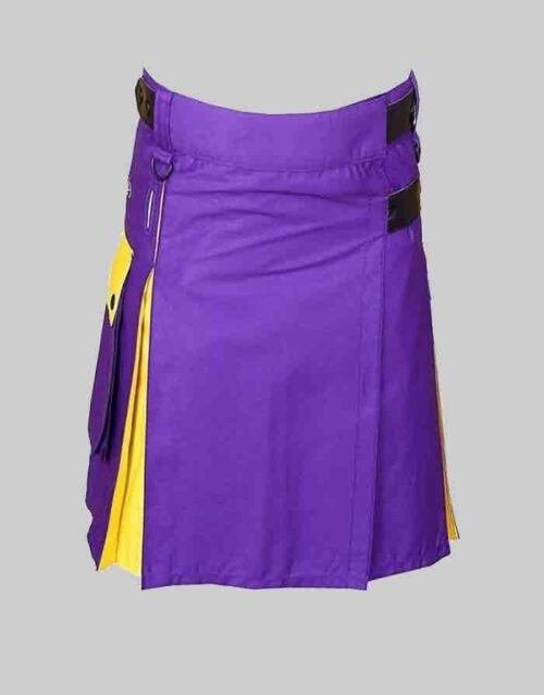 Purple and Yellow Hybrid Kilt
