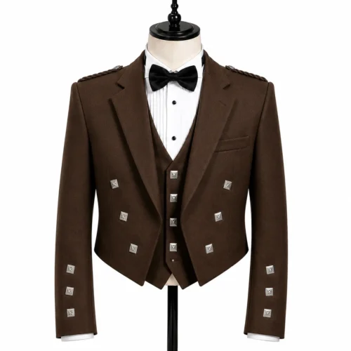 brown kilt jacket