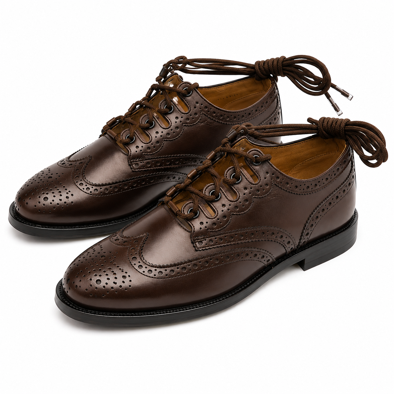 brown ghillie shoes